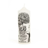 Phrenology Pillar Candle