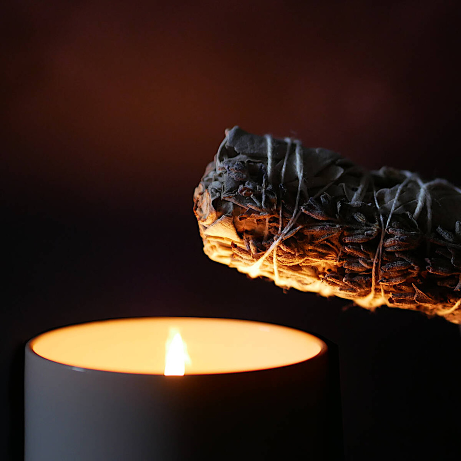 Biała szałwia i Lawenda