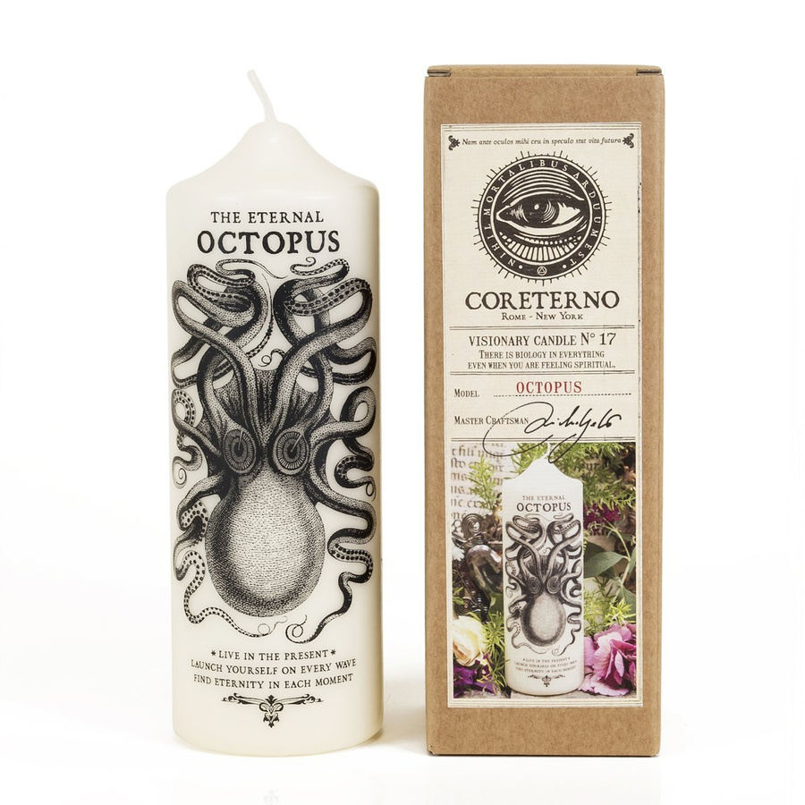 The Eternal Octopus Pillar Candle