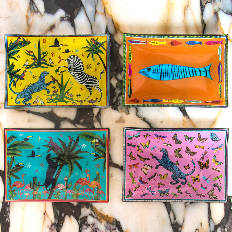 Zestaw 4 talerzyków w puszce Jungle